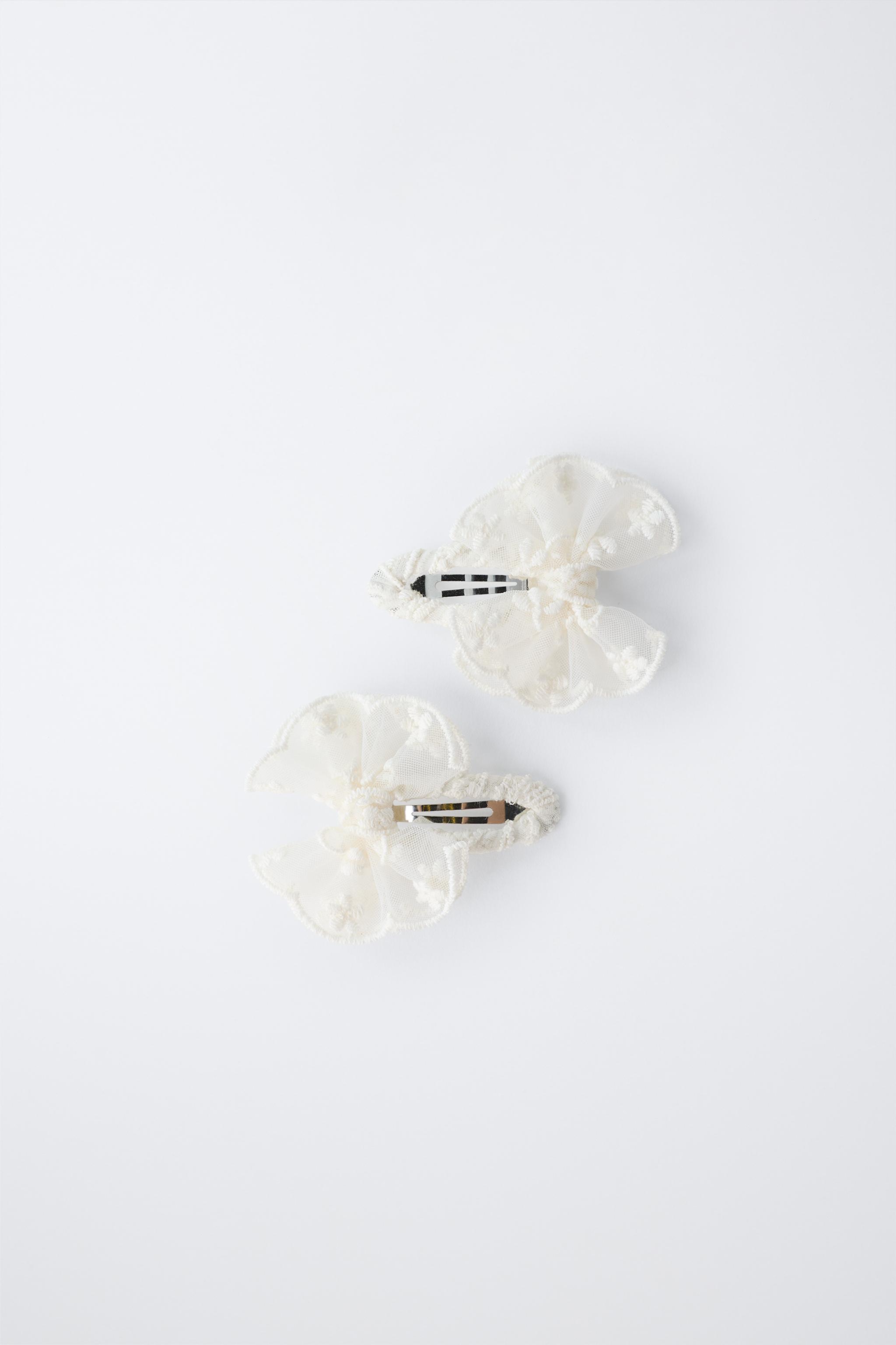 LOT DE DEUX PINCES PAPILLONS EN ORGANZA